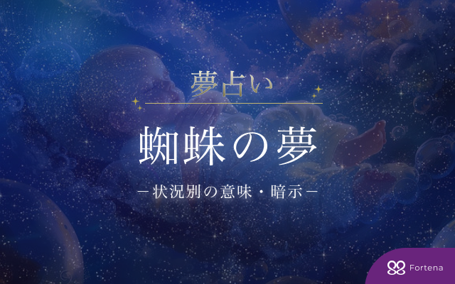 【蜘蛛 夢占い】蜘蛛の夢の意味・暗示120選を完全徹底網羅